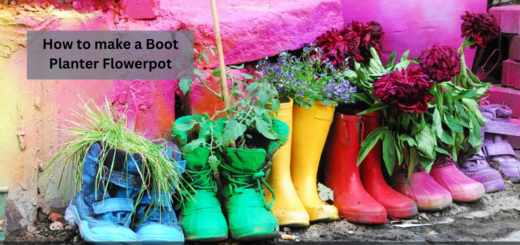 How to make a Boot Planter Flowerpot - Rubber Boot Planter?