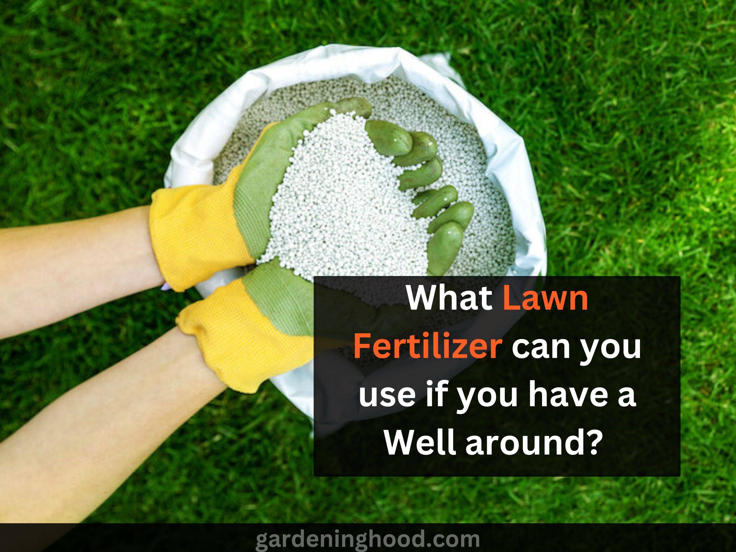 What Lawn Fertilizer can you use if you have a Well around?