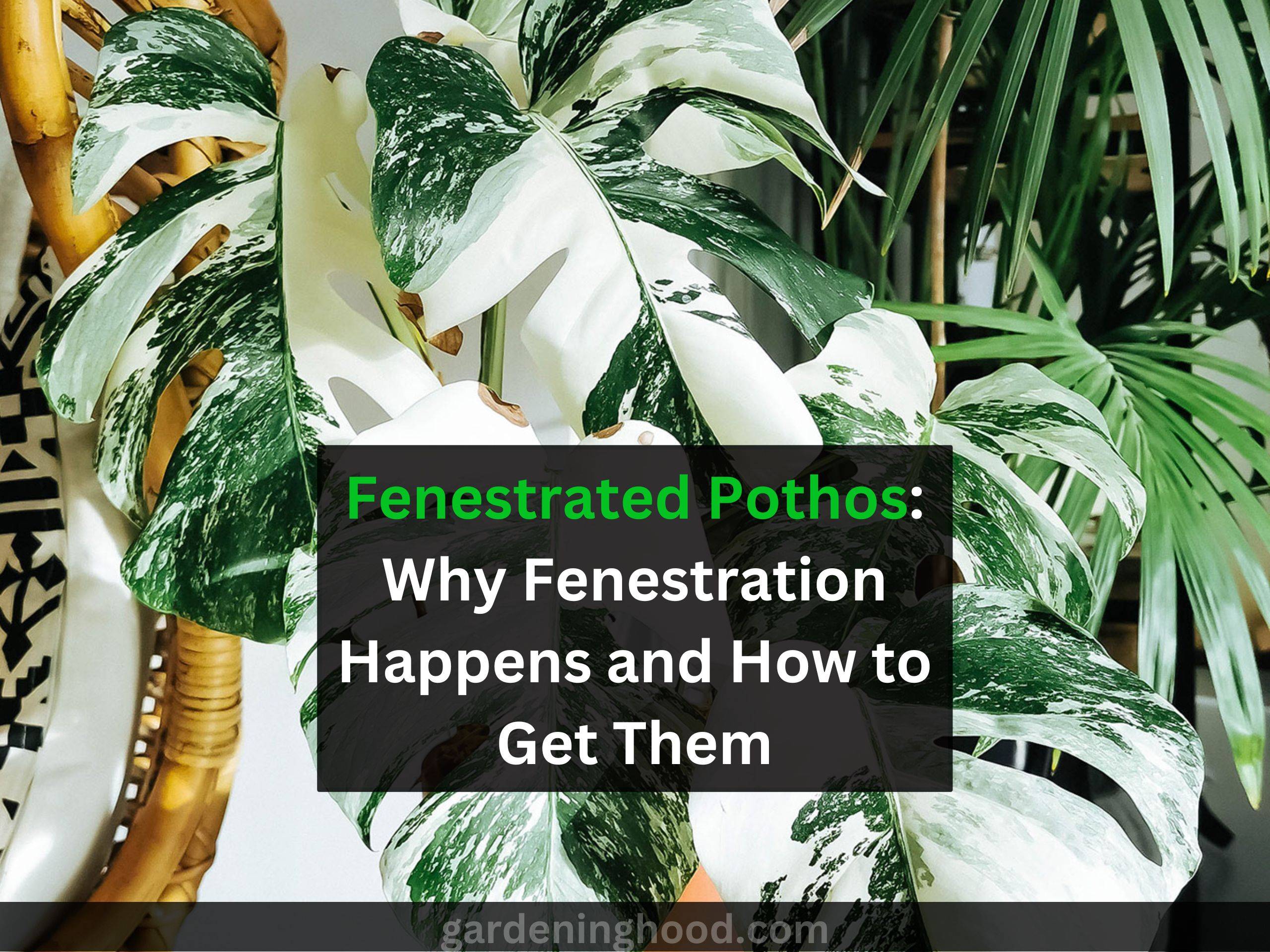 Fenestrated Pothos: Why Fenestration Happens and How to Get Them