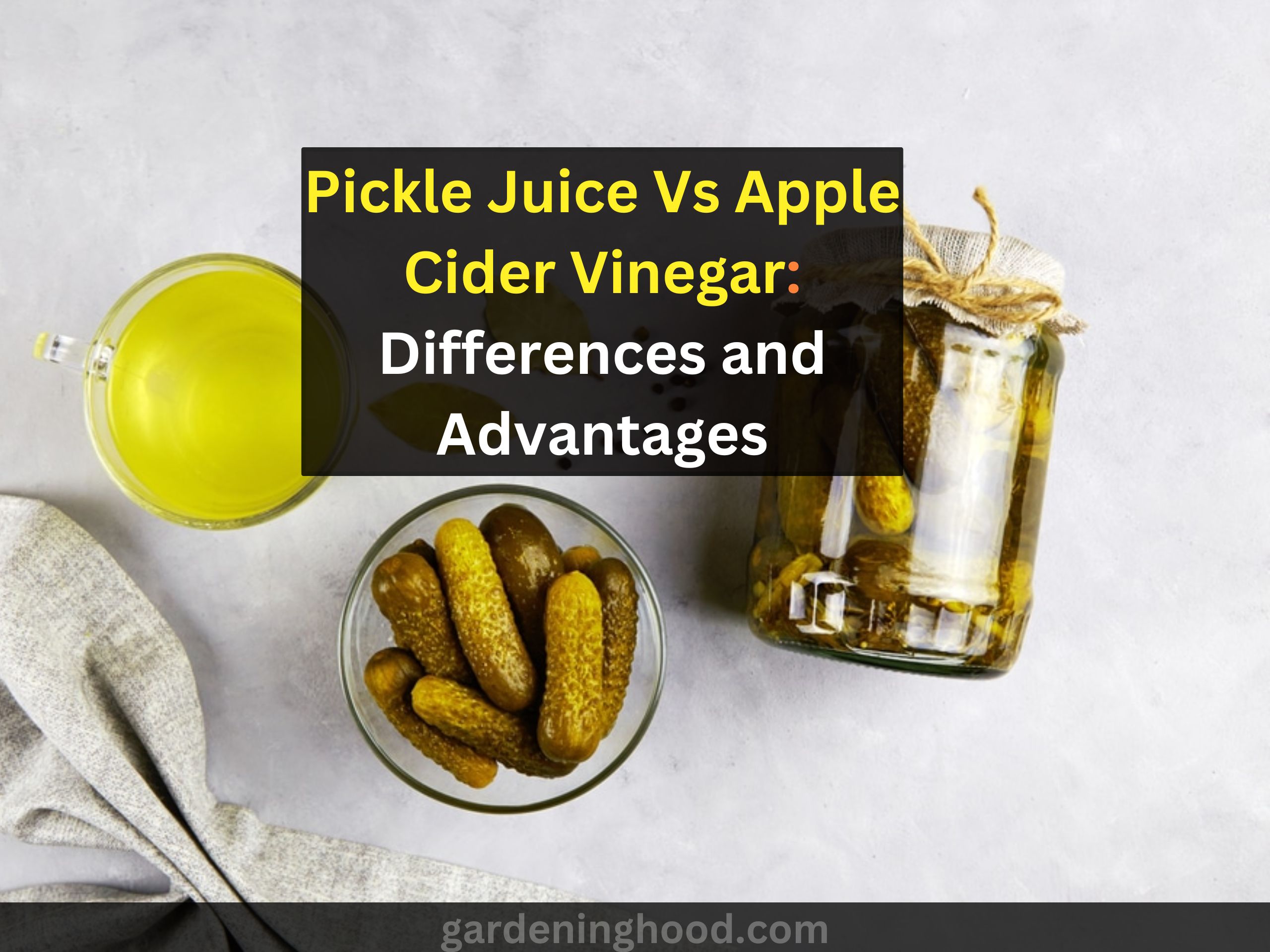 Pickle Juice Vs Apple Cider Vinegar: Differences and Advantages